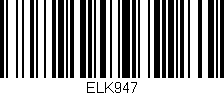 Código de barras (EAN, GTIN, SKU, ISBN): 'ELK947'