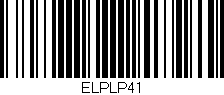 Código de barras (EAN, GTIN, SKU, ISBN): 'ELPLP41'