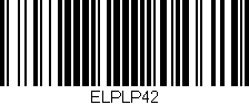 Código de barras (EAN, GTIN, SKU, ISBN): 'ELPLP42'