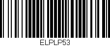 Código de barras (EAN, GTIN, SKU, ISBN): 'ELPLP53'