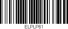 Código de barras (EAN, GTIN, SKU, ISBN): 'ELPLP61'