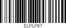 Código de barras (EAN, GTIN, SKU, ISBN): 'ELPLP67'