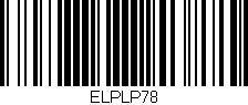 Código de barras (EAN, GTIN, SKU, ISBN): 'ELPLP78'