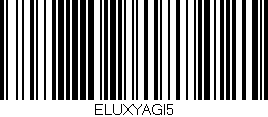 Código de barras (EAN, GTIN, SKU, ISBN): 'ELUXYAGI5'