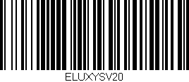 Código de barras (EAN, GTIN, SKU, ISBN): 'ELUXYSV20'