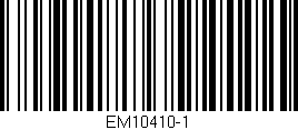 Código de barras (EAN, GTIN, SKU, ISBN): 'EM10410-1'