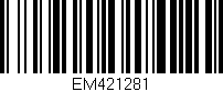 Código de barras (EAN, GTIN, SKU, ISBN): 'EM421281'