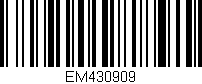 Código de barras (EAN, GTIN, SKU, ISBN): 'EM430909'