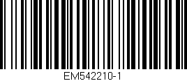 Código de barras (EAN, GTIN, SKU, ISBN): 'EM542210-1'