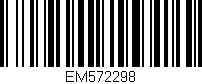 Código de barras (EAN, GTIN, SKU, ISBN): 'EM572298'