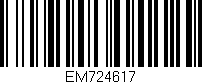 Código de barras (EAN, GTIN, SKU, ISBN): 'EM724617'