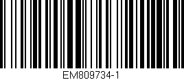 Código de barras (EAN, GTIN, SKU, ISBN): 'EM809734-1'