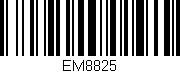 Código de barras (EAN, GTIN, SKU, ISBN): 'EM8825'