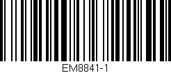 Código de barras (EAN, GTIN, SKU, ISBN): 'EM8841-1'