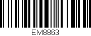 Código de barras (EAN, GTIN, SKU, ISBN): 'EM8863'