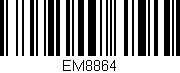 Código de barras (EAN, GTIN, SKU, ISBN): 'EM8864'