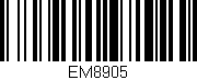 Código de barras (EAN, GTIN, SKU, ISBN): 'EM8905'