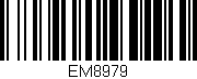 Código de barras (EAN, GTIN, SKU, ISBN): 'EM8979'