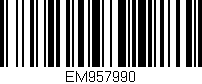Código de barras (EAN, GTIN, SKU, ISBN): 'EM957990'