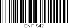 Código de barras (EAN, GTIN, SKU, ISBN): 'EMP-S42'
