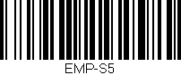 Código de barras (EAN, GTIN, SKU, ISBN): 'EMP-S5'