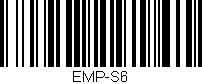Código de barras (EAN, GTIN, SKU, ISBN): 'EMP-S6'