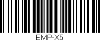 Código de barras (EAN, GTIN, SKU, ISBN): 'EMP-X5'