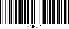 Código de barras (EAN, GTIN, SKU, ISBN): 'EN64-1'