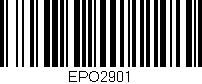 Código de barras (EAN, GTIN, SKU, ISBN): 'EPO2901'