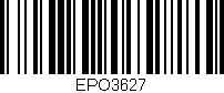 Código de barras (EAN, GTIN, SKU, ISBN): 'EPO3627'