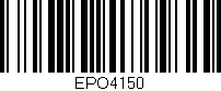 Código de barras (EAN, GTIN, SKU, ISBN): 'EPO4150'