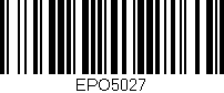 Código de barras (EAN, GTIN, SKU, ISBN): 'EPO5027'