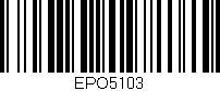 Código de barras (EAN, GTIN, SKU, ISBN): 'EPO5103'