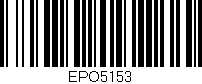Código de barras (EAN, GTIN, SKU, ISBN): 'EPO5153'