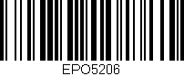 Código de barras (EAN, GTIN, SKU, ISBN): 'EPO5206'