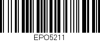 Código de barras (EAN, GTIN, SKU, ISBN): 'EPO5211'