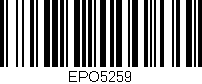 Código de barras (EAN, GTIN, SKU, ISBN): 'EPO5259'