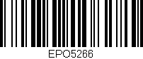 Código de barras (EAN, GTIN, SKU, ISBN): 'EPO5266'