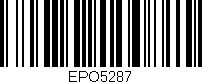 Código de barras (EAN, GTIN, SKU, ISBN): 'EPO5287'