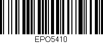 Código de barras (EAN, GTIN, SKU, ISBN): 'EPO5410'