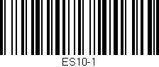 Código de barras (EAN, GTIN, SKU, ISBN): 'ES10-1'