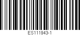 Código de barras (EAN, GTIN, SKU, ISBN): 'ES111943-1'