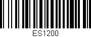 Código de barras (EAN, GTIN, SKU, ISBN): 'ES1200'