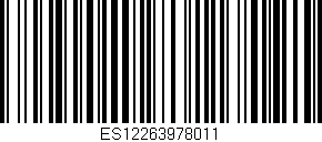 Código de barras (EAN, GTIN, SKU, ISBN): 'ES12263978011'