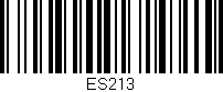 Código de barras (EAN, GTIN, SKU, ISBN): 'ES213'