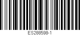 Código de barras (EAN, GTIN, SKU, ISBN): 'ES288598-1'