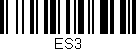Código de barras (EAN, GTIN, SKU, ISBN): 'ES3'