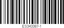 Código de barras (EAN, GTIN, SKU, ISBN): 'ES343387-1'