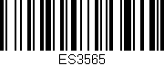 Código de barras (EAN, GTIN, SKU, ISBN): 'ES3565'