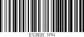 Código de barras (EAN, GTIN, SKU, ISBN): 'ES3830/1PN'